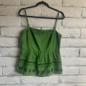 Maeve Green Cutout Green Top (10)